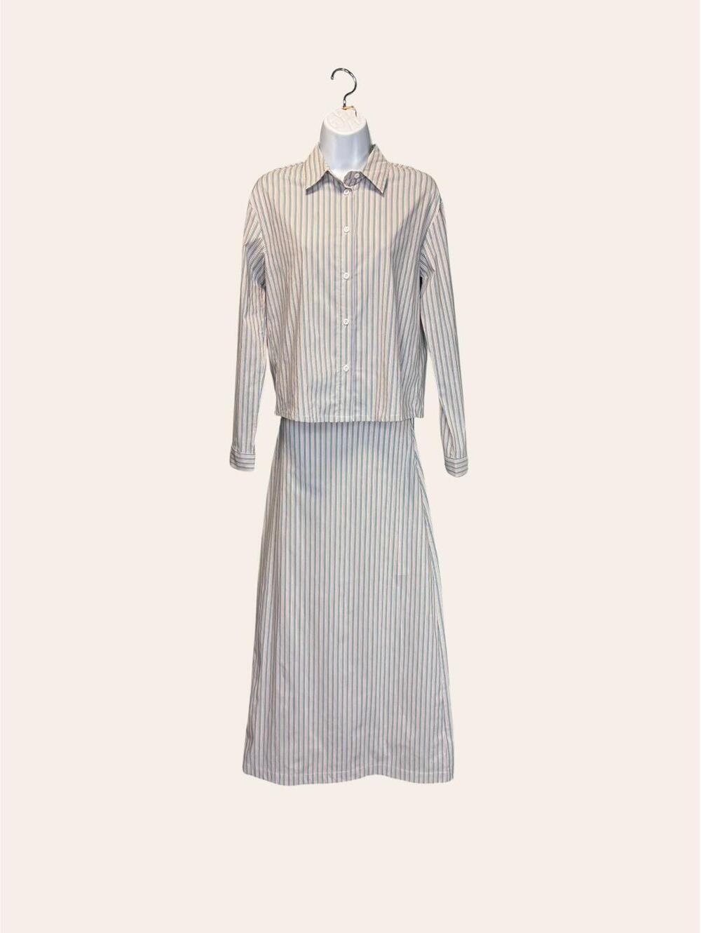 Luum Kimberly Popl N Stripe Top and Skirt Set
